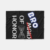 Funny Trauzeuge Wedching Matching Bachelor Party B Fleecedecke (Vorderseite (Horizontal))