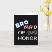 Funny Trauzeuge Wedching Matching Bachelor Party B Karte (Gelbe Blume)