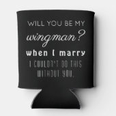 Funny Trauzeuge Wedding Vorschlag Elegant Black Dosenkühler (Rückseite)