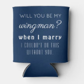 Funny Trauzeuge Wedding Vorschlag Elegant Navy Blu Dosenkühler (Vorderseite)