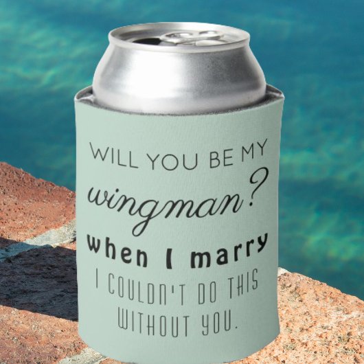 Funny Trauzeuge Wedding Vorschlag Elegante Luxus Dosenkühler