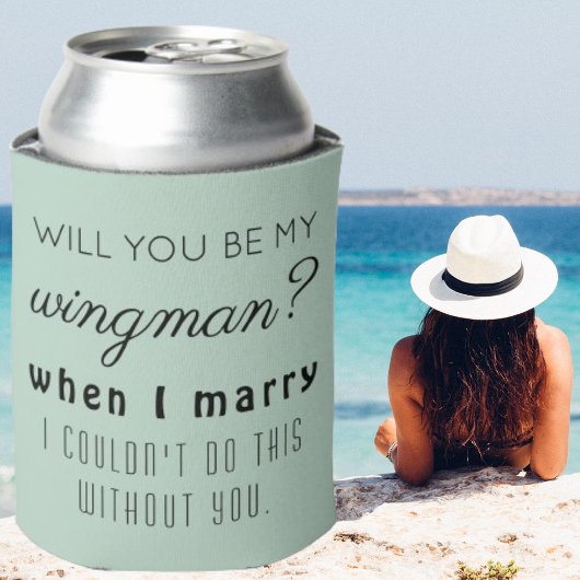 Funny Trauzeuge Wedding Vorschlag Elegante Luxus Dosenkühler