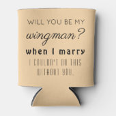 Funny Trauzeuge Wedding Vorschlag Elegante Toskana Dosenkühler (Vorderseite)