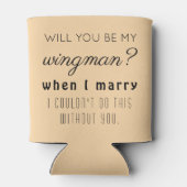 Funny Trauzeuge Wedding Vorschlag Elegante Toskana Dosenkühler (Rückseite)
