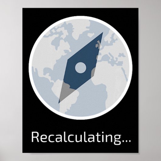 Funny Travel Icon für Wandern oder Camping Poster (Vorne)