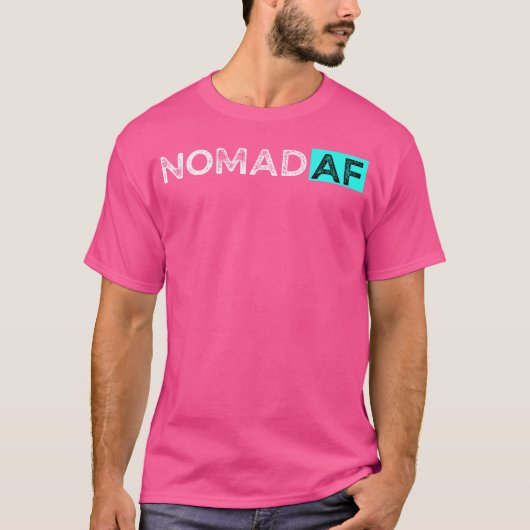 Funny Traveller Nomad Af Camping Camper Rover Reis T-Shirt (Vorderseite)