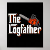 Funny Tree Care I Arborist Forest Chainsaw Poster (Vorne)