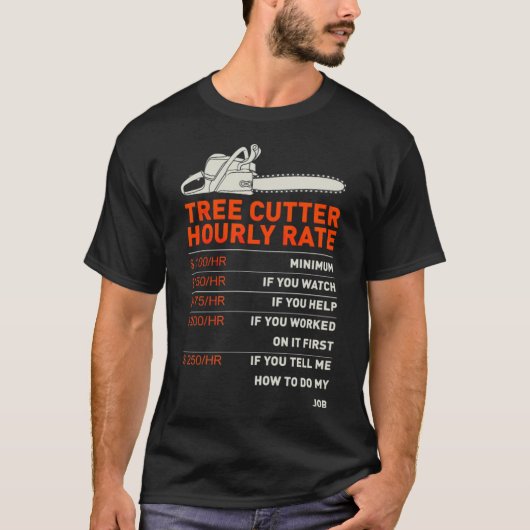 Funny Tree Cutter Hourly Rate Gift baked pirate sh T-Shirt (Vorderseite)