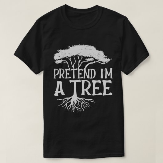 Funny Tree Joke Shirt for Quiet People (Design vorne)