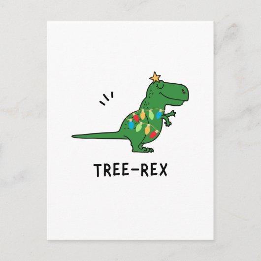 Funny Tree-Rex Weihnachten (Vorderseite)