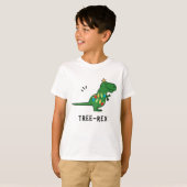Funny Tree-Rex Weihnachts-T - Shirt (Vorne ganz)