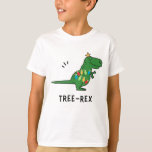 Funny Tree-Rex Weihnachts-T - Shirt<br><div class="desc">Funny Christmas "Tree-Rex" Dinosaurier Thema Design. Klicken Sie auf "Weiter anpassen",  wenn Sie Text oder einen Namen gewollt haben.</div>