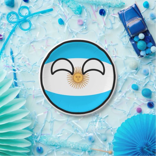 Funny Trending Geeky Argentinien Landball Pappteller (Party)