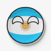 Funny Trending Geeky Argentinien Landball Pappteller (Vorderseite)