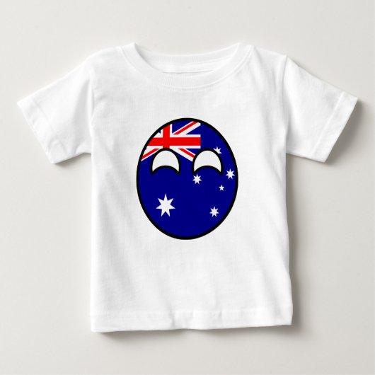 Funny Trending Geeky Australia Landball Baby T-shirt (Vorderseite)