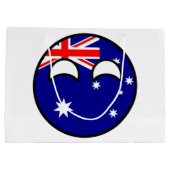 Funny Trending Geeky Australia Landball Große Geschenktüte (Rückseite)