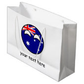 Funny Trending Geeky Australia Landball Große Geschenktüte (Vorderseite Schrägansicht)