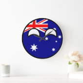 Funny Trending Geeky Australia Landball Große Wanduhr (Zuhause)