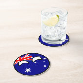 Funny Trending Geeky Australien Landschaft Runder Pappuntersetzer (Vor Ort)