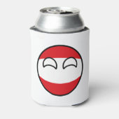 Funny Trending Geeky Austria Countryball Dosenkühler (Kanne Rückseite)