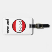 Funny Trending Geeky Austria Countryball Gepäckanhänger (Vorderseite horizontal)