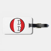 Funny Trending Geeky Austria Countryball Gepäckanhänger (Rückseite horizontal)