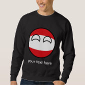 Funny Trending Geeky Austria Countryball Sweatshirt (Vorderseite)