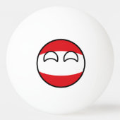 Funny Trending Geeky Austria Countryball Tischtennisball (Vorderseite)