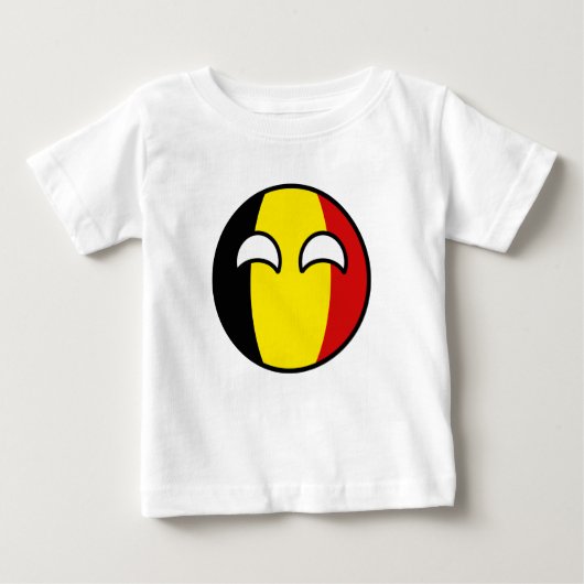 Funny Trending Geeky Belgien Countryball Baby T-shirt (Vorderseite)