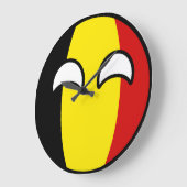Funny Trending Geeky Belgien Countryball Große Wanduhr (Winkel)