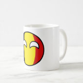 Funny Trending Geeky Belgien Countryball Kaffeetasse (VorderseiteRechts)