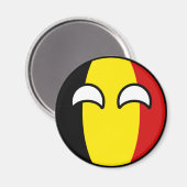 Funny Trending Geeky Belgien Countryball Magnet (Vorderseite/Rückseite)
