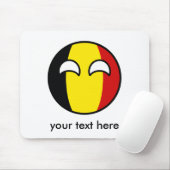 Funny Trending Geeky Belgien Countryball Mousepad (Mit Mouse)