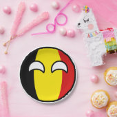 Funny Trending Geeky Belgien Countryball Pappteller (Party)