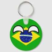 Funny Trending Geeky Brasilien Countryball Schlüsselanhänger (Vorderseite)