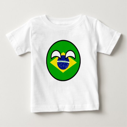 Funny Trending Geeky Brasilien Landschaftsball Baby T-shirt (Vorderseite)