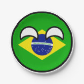 Funny Trending Geeky Brasilien Landschaftsball Pappteller (Vorderseite)