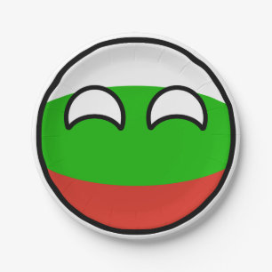 Funny Trending Geeky Bulgarien Landschaft Pappteller