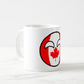 Funny Trending Geeky Canada Countryball Kaffeetasse (Vorderseite Links)