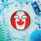Funny Trending Geeky Canada Countryball Pappteller (Party)