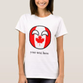Funny Trending Geeky Canada Countryball T-Shirt (Vorderseite)