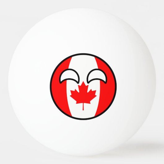 Funny Trending Geeky Canada Countryball Tischtennisball (Vorderseite)