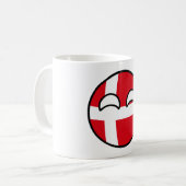 Funny Trending Geeky Dänemark Countryball Kaffeetasse (Vorderseite Links)