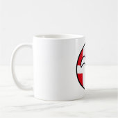 Funny Trending Geeky Dänemark Countryball Kaffeetasse (Links)