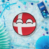 Funny Trending Geeky Dänemark Countryball Pappteller (Party)