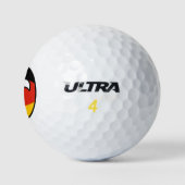 Funny Trending Geeky Deutschland Countryball Golfball (Logo)