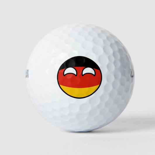 Funny Trending Geeky Deutschland Countryball Golfball (Vorderseite)