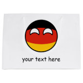 Funny Trending Geeky Deutschland Countryball Große Geschenktüte (Vorderseite)