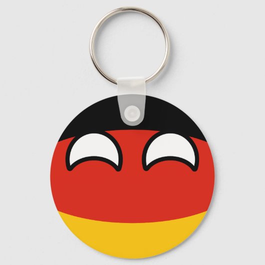 Funny Trending Geeky Deutschland Countryball Schlüsselanhänger (Vorderseite)