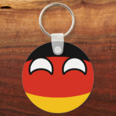 Funny Trending Geeky Deutschland Countryball Schlüsselanhänger (Vorderseite)